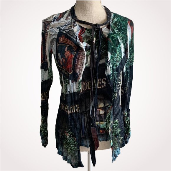 Very Rare & Unique Women's Sherlock Holmes Shirt - Picture 1 of 7
